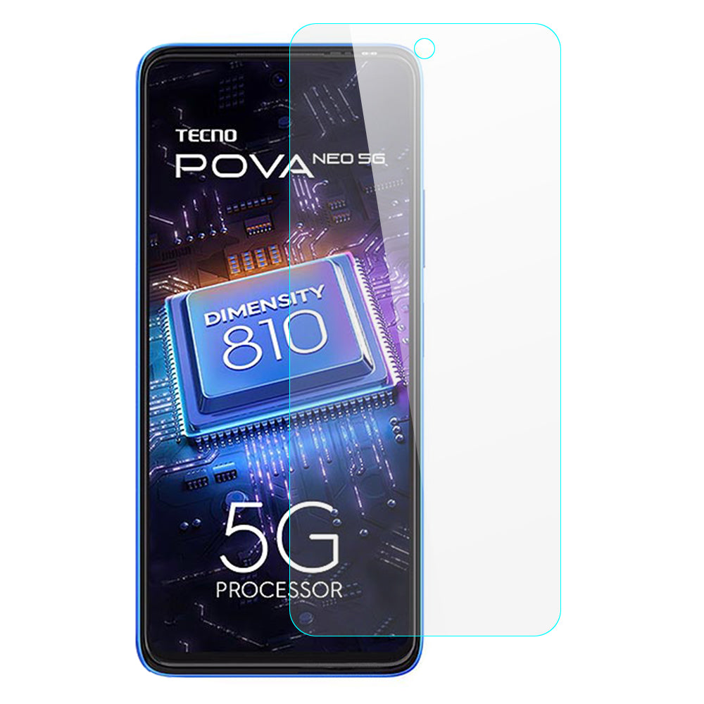 For Tecno Pova Neo 5G Super Clear 0.3mm Tempered Glass Screen Protector Arc Edge Phone Screen Film For Tecno Pova Neo 5G Super Clear 0.3mm Tempered Glass Screen Protector Arc Edge Phone Screen Film